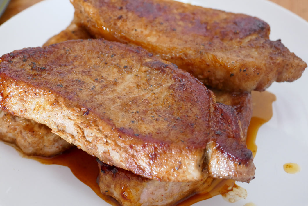 Peppercorn Marinated Boneless Pork Chops